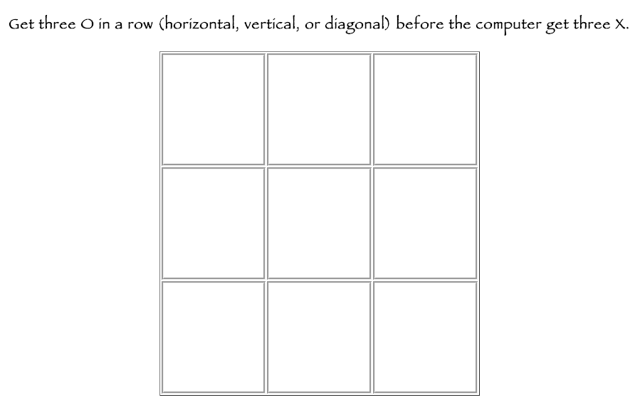 tic-tac-toe